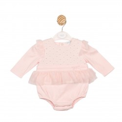 Mintini AW25 Girls Pink Romper MB6831