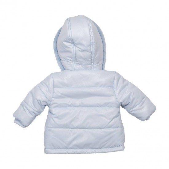 Mintini AW25 Boys Blue Fleece-lined Coat MB6507B