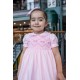 Naxos AW25 Girls  Pink Smocked dress 7623