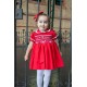 Naxos AW25 Girls  Red Smocked dress 7624