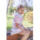 Naxos AW25 Girls pink/white skirt & shirt set 7659-7640
