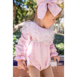 Naxos AW25 Girls Pink Romper  7600