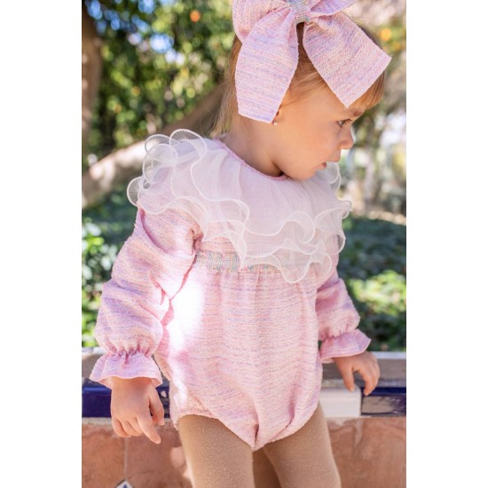 Naxos AW25 Girls Pink Romper  7600