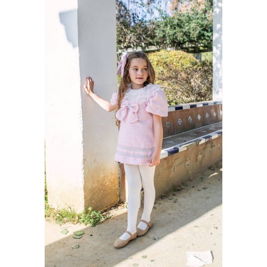 Naxos AW25 Girls Pink DRESS  7630