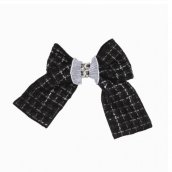 Naxos AW25 Girls Black Hair Bow L4