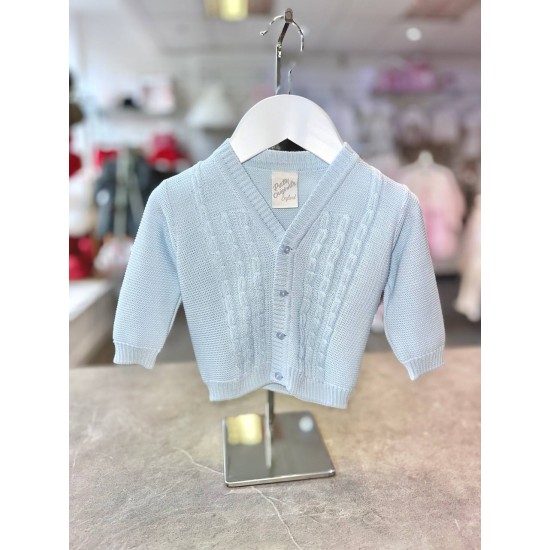 Pretty Originals Boys Pale Blue Cardigan JPW2090