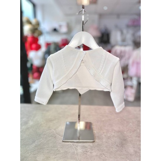 Pretty Originals Girls White Cardigan (Bolero) JPX1100