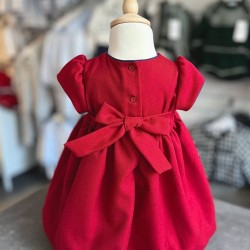 Pretty Originals AW25 Girls Red/cream short sleeve Dress BD02358E Pretty Originals AW25 Girls Red/cream short sleeve Dress BD02358E