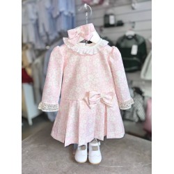 Pretty Originals AW25 Girls pink floral Dress ana headband BD02348E Pretty Originals AW25 Girls pink floral Dress ana headband BD02348E