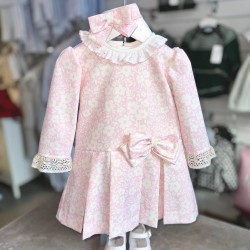 Pretty Originals AW25 Girls pink floral Dress ana headband BD02348E Pretty Originals AW25 Girls pink floral Dress ana headband BD02348E