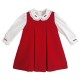 Pretty Originals AW25 Girls Red/cream Dress BD02357E Pretty Originals AW25 Girls Red/cream Dress BD02357E