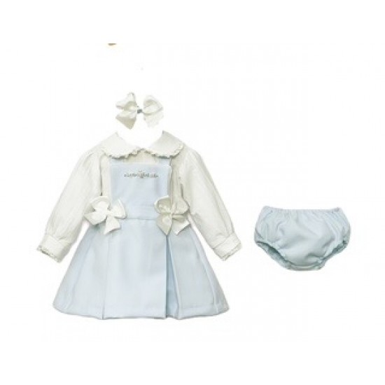 Pretty Originals AW25 Girls  blue/cream Dress & pants  MT02506E