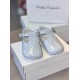 Pretty Originals Pale Blue Patent Pram Shoe UE03163E