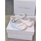 Pretty Originals White Patent Pram Shoes with a Diamanté Buckle UE02690D