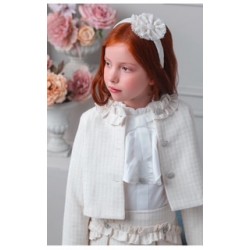 Rochy AW25 26757 Girls Ivory Jacket Rochy AW25 26757 Girls Ivory Jacket