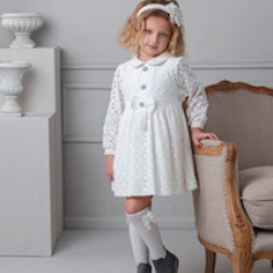 Rochy AW25 26753 Girls White Lace Dress