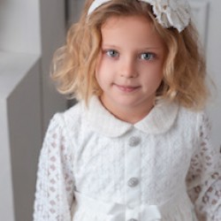 Rochy AW25 26753 Girls White Lace Dress