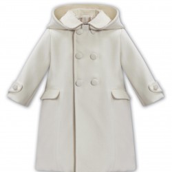 Sarah Louise AW25 SA25 235 Cream Boys Coat Sarah Louise AW25 SA25 235 Cream Boys Coat