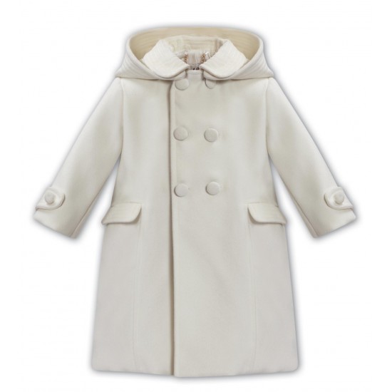 Sarah Louise AW25 SA25 235 Cream Boys Coat