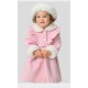 Sarah Louise AW25 C9500Z Girls Pink Coat with Matching Hat 