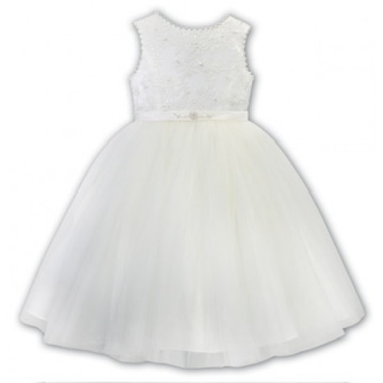 Sarah Louise AW25 070169 Girls Ivory Ceremonial Ballerina Dress Sarah Louise AW25 070169 Girls Ivory Ceremonial Ballerina Dress