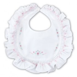 Sarah Louise AW25 003307 White Bib 