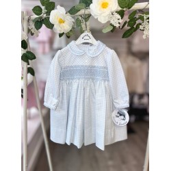 Sarah Louise AW25 Girls Blue Dress SA25-211 Sarah Louise AW25 Girls Blue Dress SA25-211