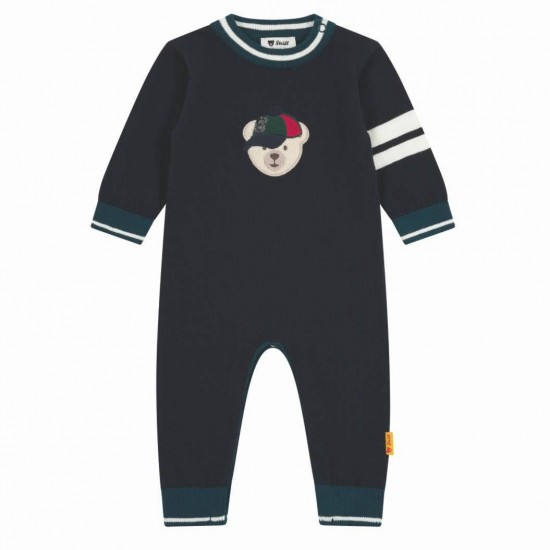 Steiff AW25 Boys Navy Longsleeve Romper L002523317