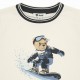 Steiff AW25 Boys Cream Longsleeved T-shirt and Navy Jogger Pants L002522115/L002522134