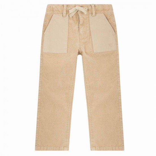 Steiff AW25 Boys Sesame Cord Pants and Stonewash Sweatshirt L002521139/L002522130