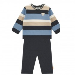 Steiff AW25 Boys Stonewash Sweatshirt and Navy Jogger Pants L002522305/L002522349