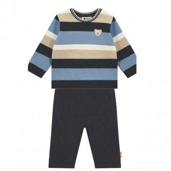 Steiff AW25 Boys Stonewash Sweatshirt and Navy Jogger Pants L002522305/L002522349