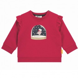 Steiff AW25 Girls Red Sweatshirt L0025234154018