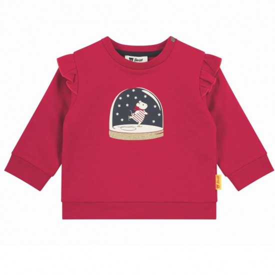 Steiff AW25 Girls Red Sweatshirt L0025234154018