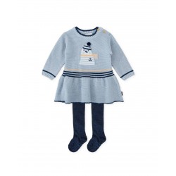 Tutto Piccolo AW25 2265 Porcelain Dress and Tights 