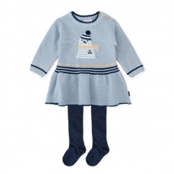 Tutto Piccolo AW25 2265 Porcelain Dress and Tights 