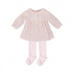 Tutto Piccolo AW25 2285 Pink Dress and Tights