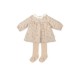 Tutto Piccolo AW25 1237 Girls Sand Dress with Tights