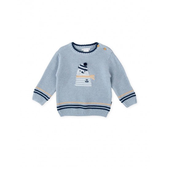 Tutto Piccolo AW25 Boys Porcelain Jumper & Sand Trousers 2852/2131