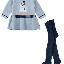 Tutto Piccolo AW25 2265 Porcelain Dress and Tights 