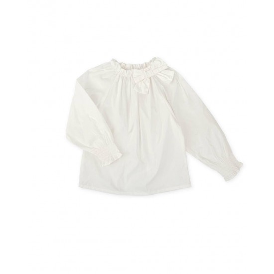 Tutto Piccolo AW25 Girls White/Red Blouse and Skirt& tights Set 3042/3673