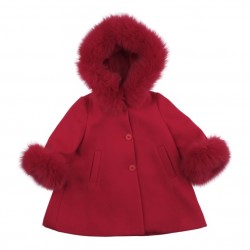 Bimbalo girls red coat 8373