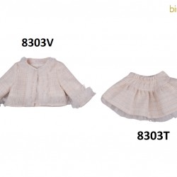  Bimbalo girls pink skirt and jacket  8303T 