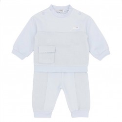 Blue Baby Boys Blue Jog Set AW26 BB3218 Blue Baby Boys Blue Jog Set AW26 BB3218