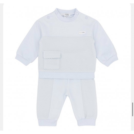 Blue Baby Boys Blue Jog Set AW26 BB3218 Blue Baby Boys Blue Jog Set AW26 BB3218