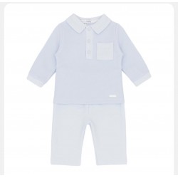 Blue Baby Boys Blue Polo Set AW26 BB3227 Blue Baby Boys Blue Polo Set AW26 BB3227