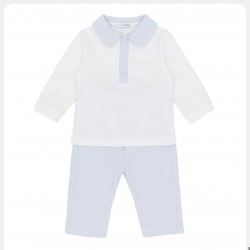 Blue Baby Boys Blue Polo Set AW26 BB3231 Blue Baby Boys Blue Polo Set AW26 BB3231