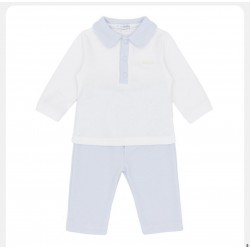 Blue Baby Boys Blue Polo Set AW26 BB3231 Blue Baby Boys Blue Polo Set AW26 BB3231