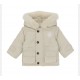 Blue Baby Boys Beige Jacket with Fur Hood AW26 BB3246 Blue Baby Boys Beige Jacket with Fur Hood AW26 BB3246