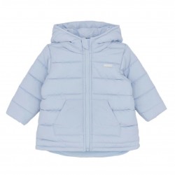 Blue Baby Boys Blue Quilted Puffa Jacket AW26 BB3249 Blue Baby Boys Blue Quilted Puffa Jacket AW26 BB3249